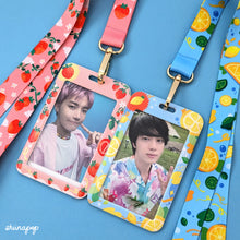 Load image into Gallery viewer, Strawberry Bunny card lanyard