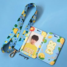 Load image into Gallery viewer, Lemon Bunny card lanyard