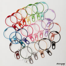 Load image into Gallery viewer, Wire ring & snap clasp system | Secure clasp for photocard holders, plushies, and more
