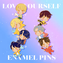 Load image into Gallery viewer, LOVE YOURSELF enamel pins