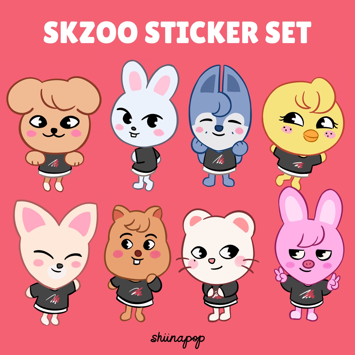 SKZOO sticker set – shiinapop