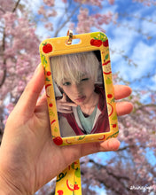 Load image into Gallery viewer, Apple Bunny card lanyard
