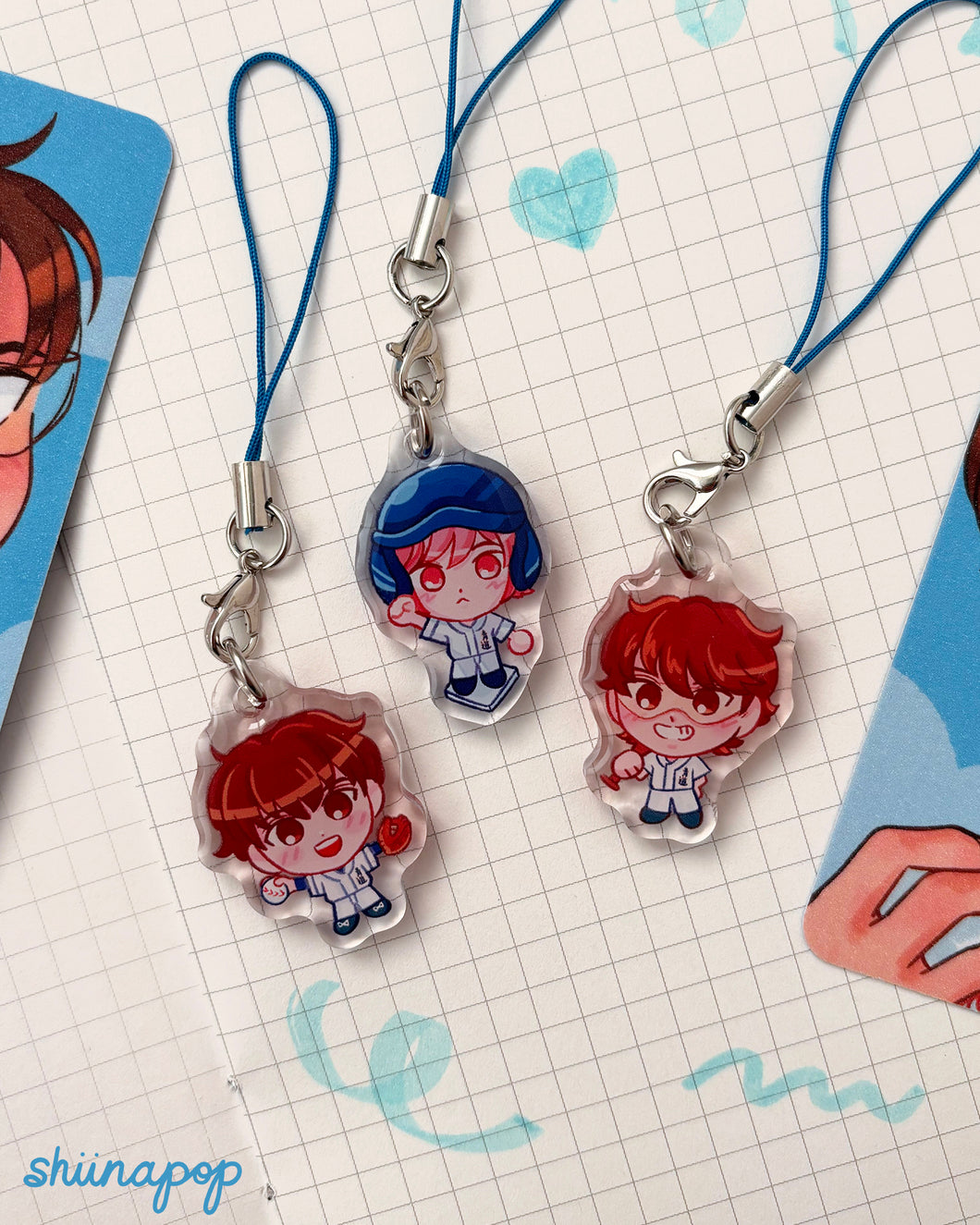 Baseball mini-charms
