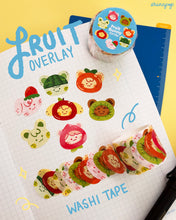 Load image into Gallery viewer, Fruity Bunny overlay washi tape
