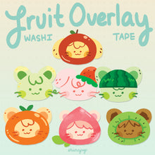 Load image into Gallery viewer, Fruity Bunny overlay washi tape
