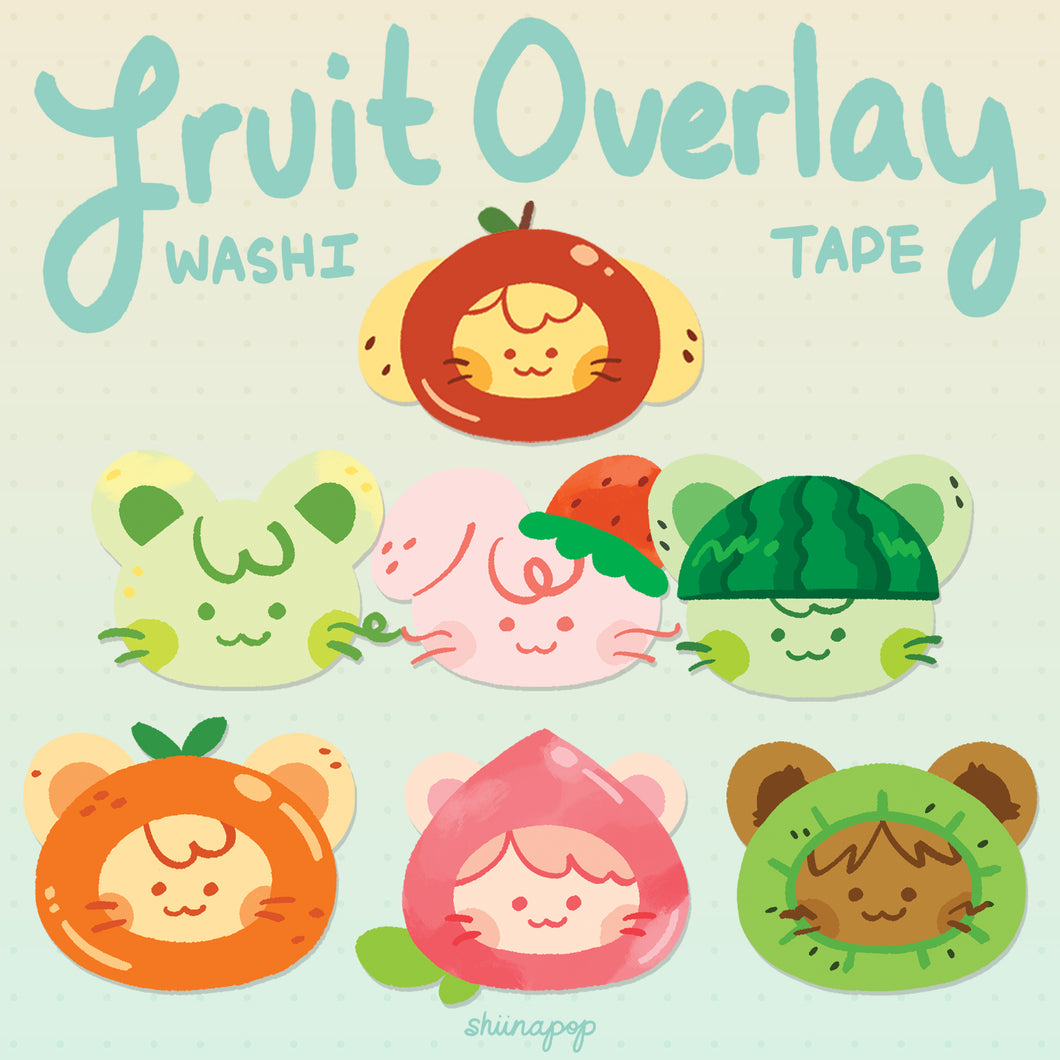 Fruity Bunny overlay washi tape