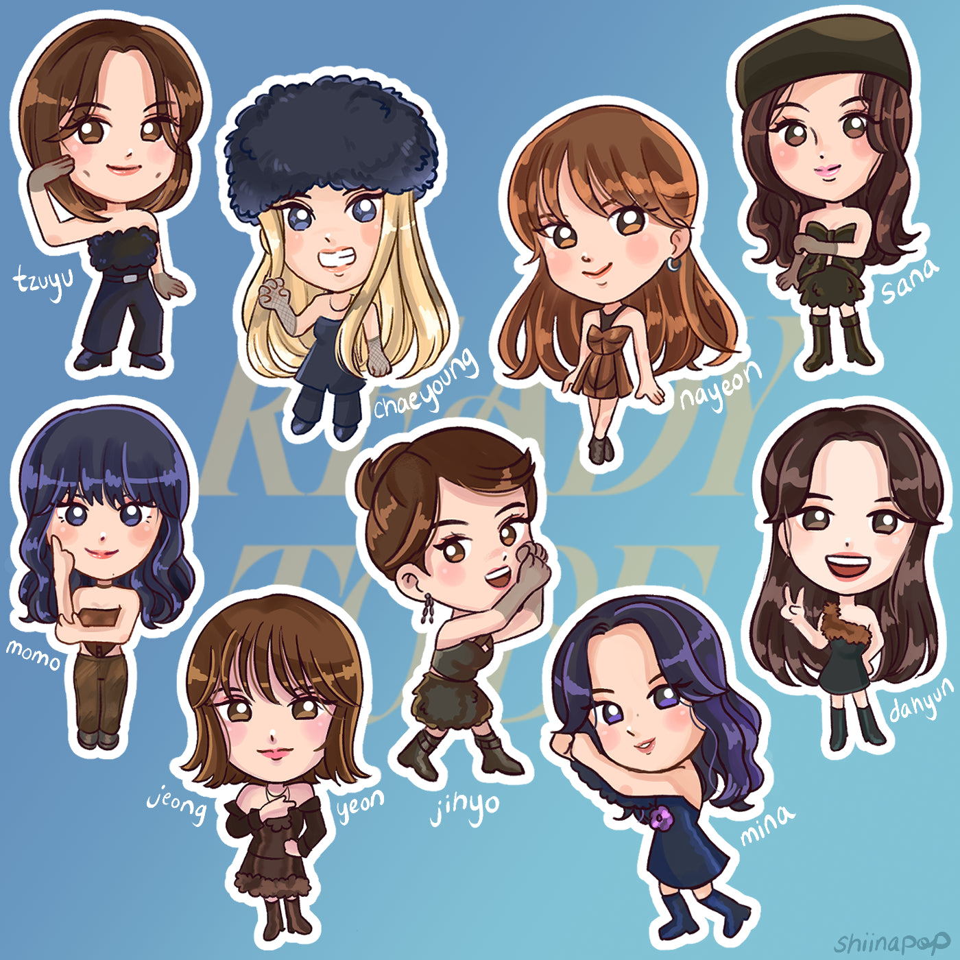 READY TO BE sticker sheet – shiinapop