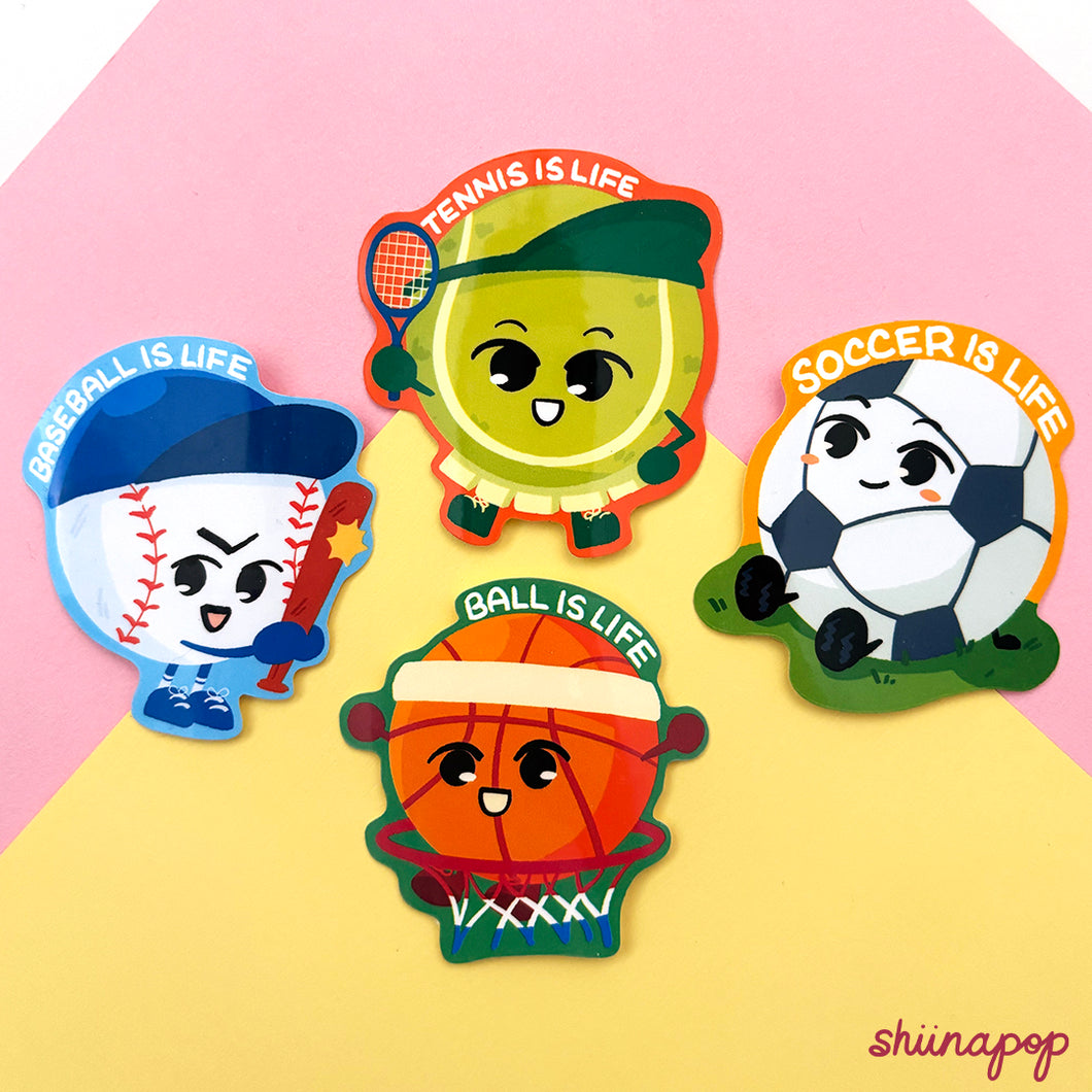 BALL IS LIFE Sports stickers