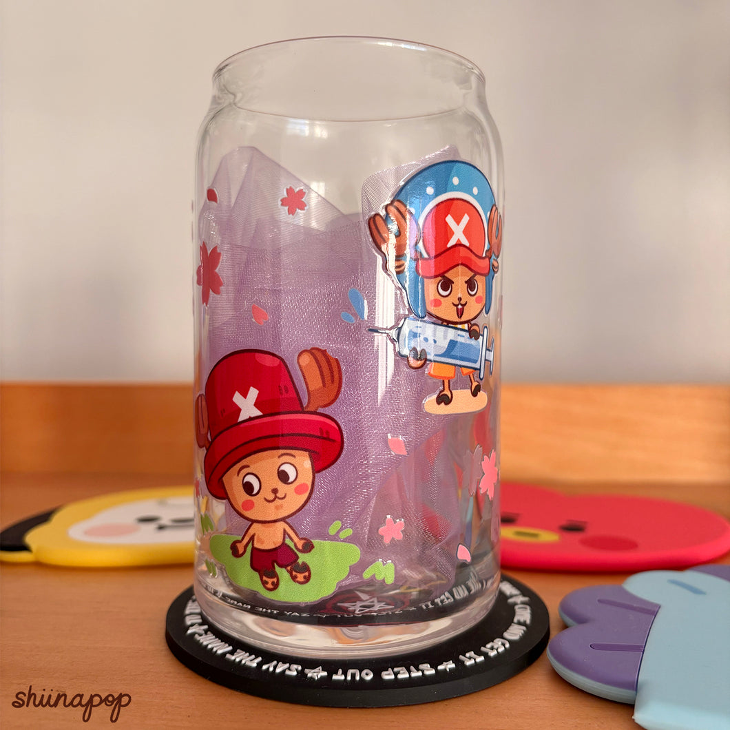 Chopper beer can glass