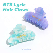 Load image into Gallery viewer, BTS Lyric hair claws
