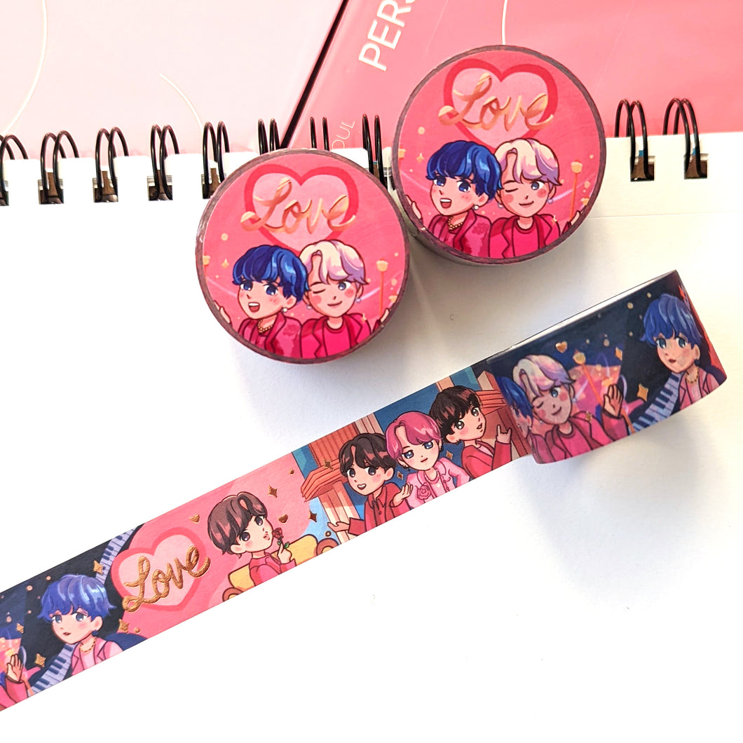 Boy with Luv washi tape